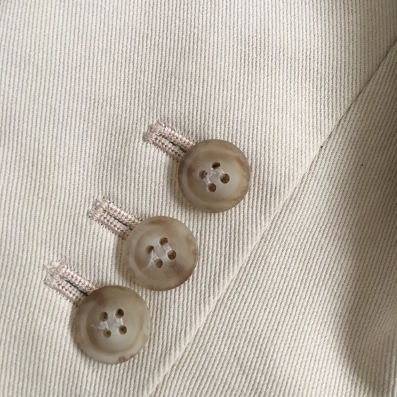 Fossil brand Cream Blazer Jacked Size 6 - Picture 4 of 4